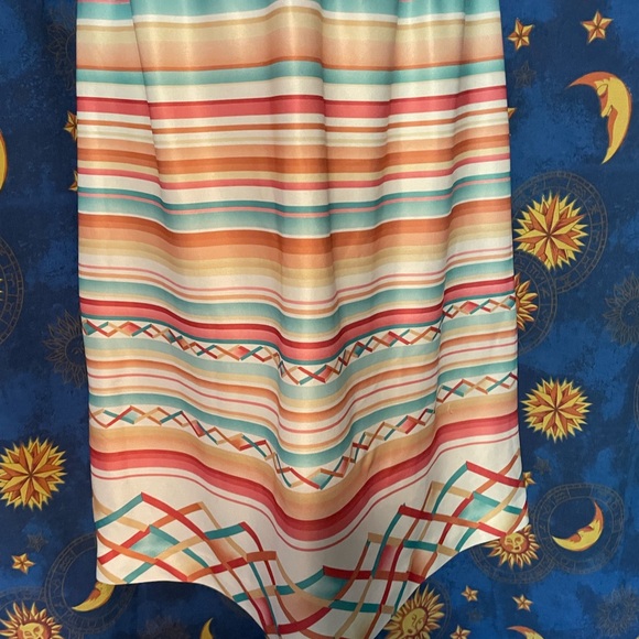 80s Stranger Things vintage striped summer dress - Picture 3 of 8